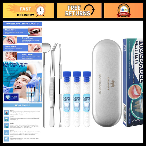 Moldable tooth repair kit for - moldable,