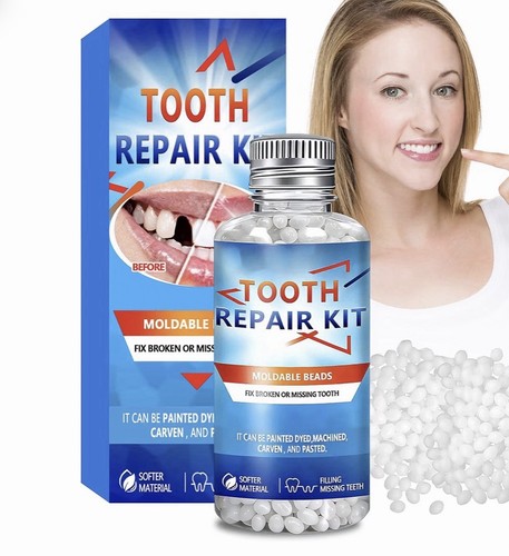 Tooth repair kit with - repair,
