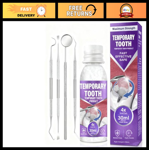 Tooth repair kit temporary - tooth,