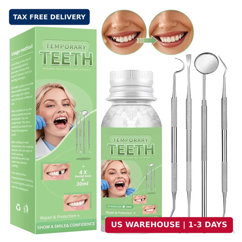 Tooth repair kit moldable - tooth,