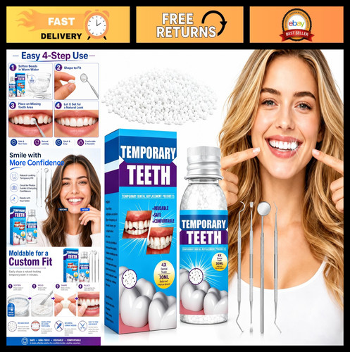 Moldable tooth repair - tooth, kit