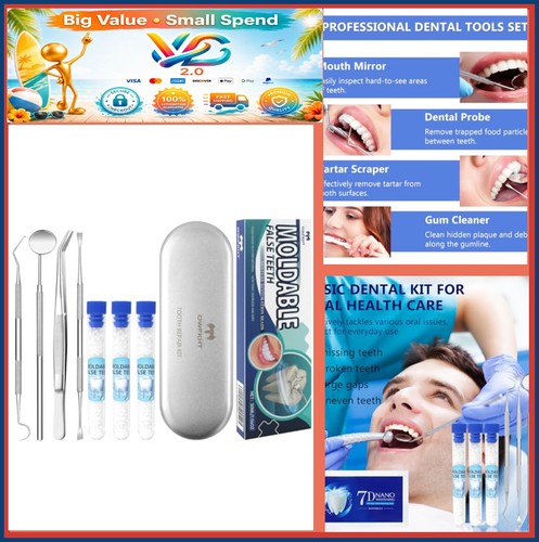 Moldable tooth repair kit - moldable,
