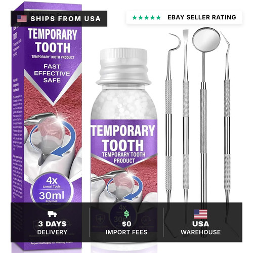 Temporary tooth repair kit - repair,