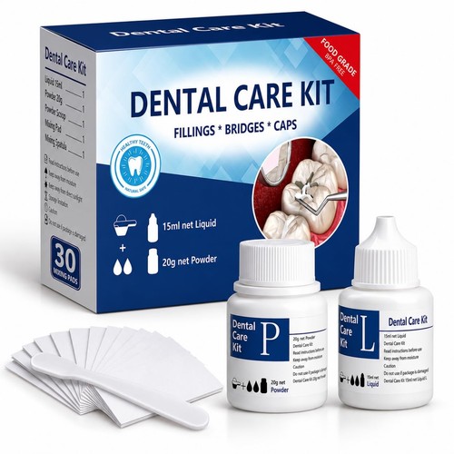 Tooth repair kit for temporary - kit,