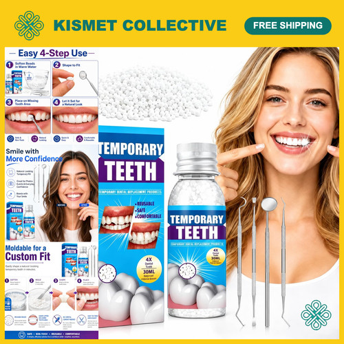 Moldable tooth repair kit - tooth, for